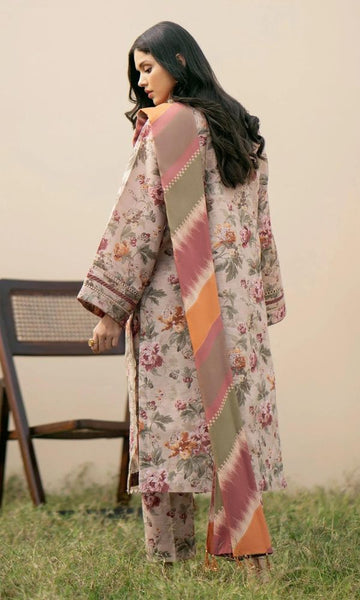 Baroque lawn unstitched 3pc digital printed suit