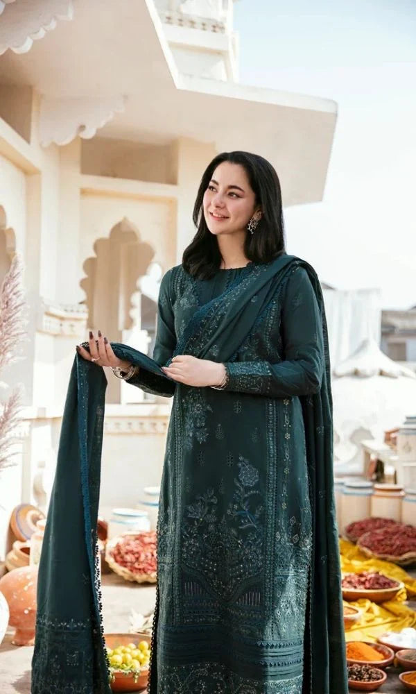 Lawn 3pc unstitched summer collection embroidered suit