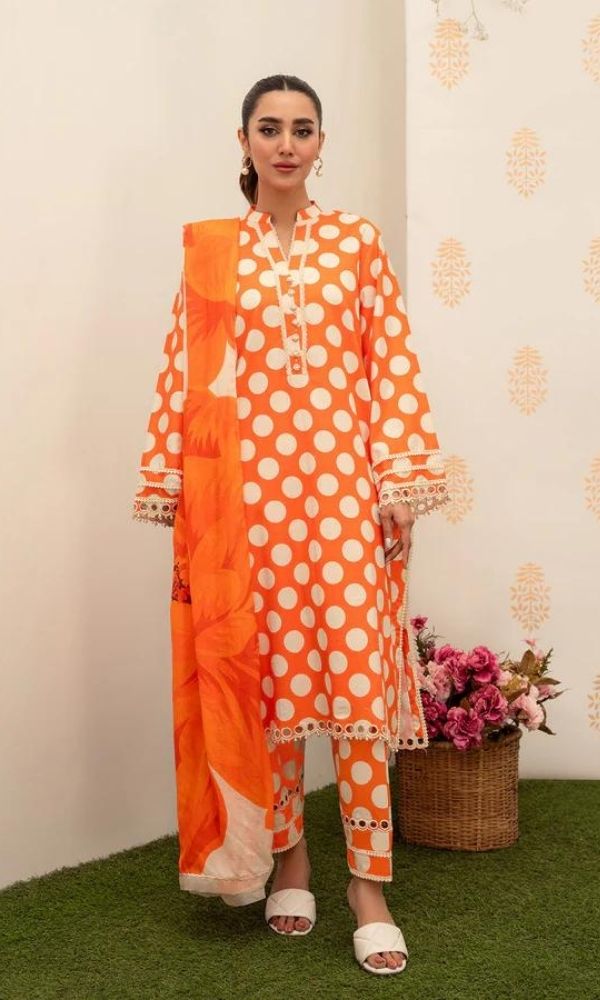 Lawn 3pc unstitched digital printed suit