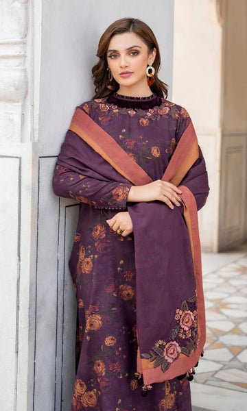 Khaddar 3pc unstitched digital printed suit