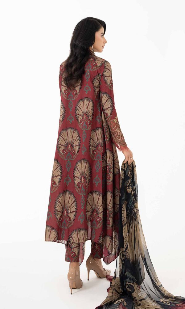 Lawn 3pc unstitched digital printed suit