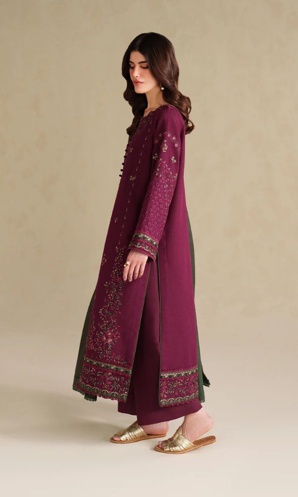 Lawn 3pc unstitched embroidered summer collection suit