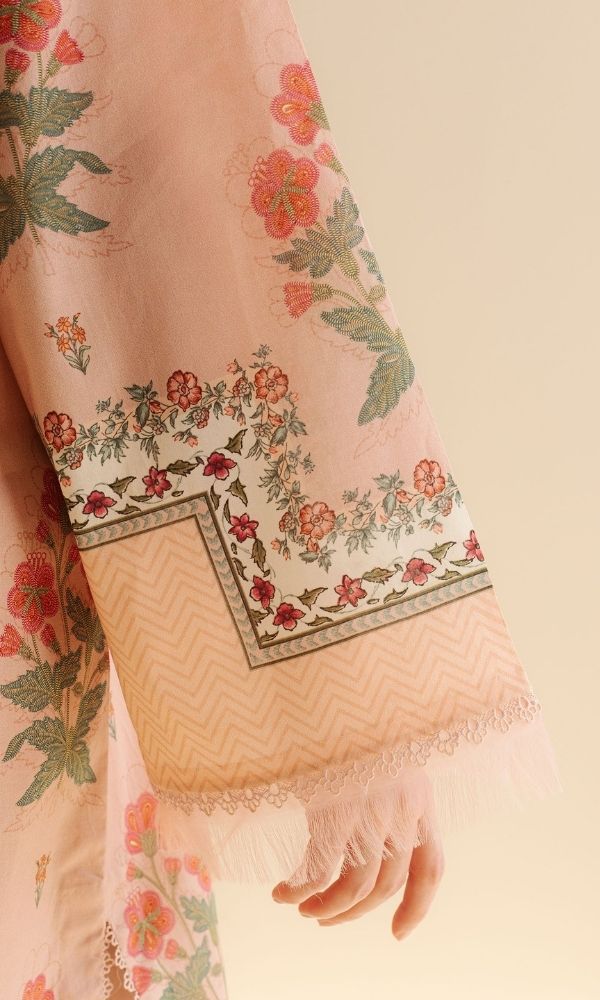 Lawn 3pc unstitched luxury digital printed suit
