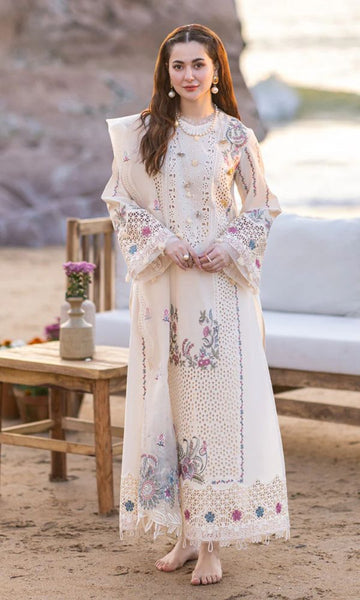 COCO Lawn chiken kari fully embroidered suit with embroidered dupatta