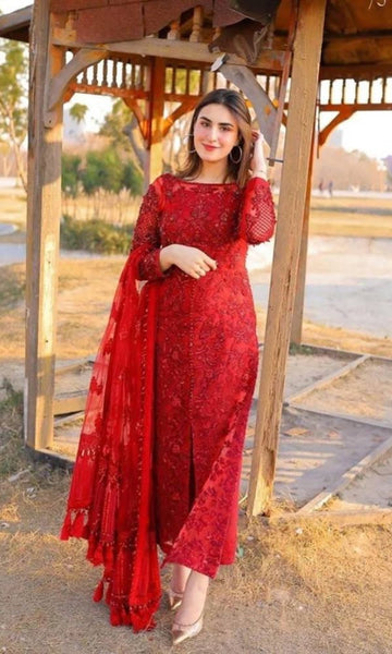 Lawn 3pc unstitched summer embroidered collection suit