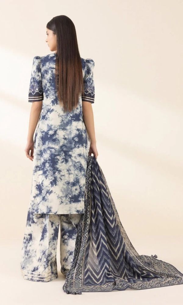 Lawn 3pc unstitched luxury digital printed suit