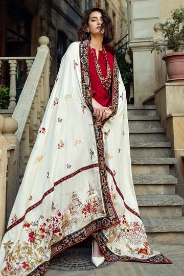 ALT TEXT

Women's winter embroidered Dhanak 3 piece unstitched suit with daman and sleeve patches and embroidered shawl with pallu or side patch