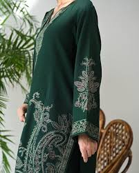 Premium Dhanak 3 Piece Embroidered Suit with Shawl & Pallu Patch WS-58