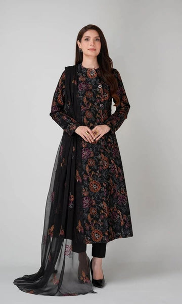 Lawn 3pc unstitched Fully embroidered suit