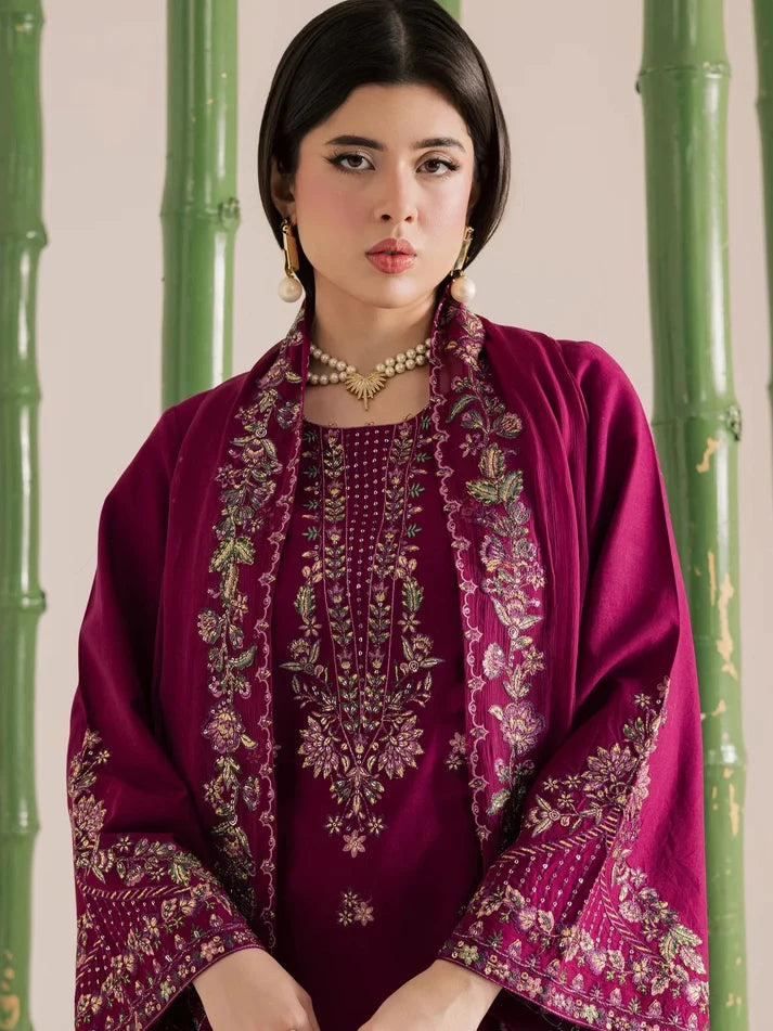3-Piece Unstitched Printed Lawn Suit