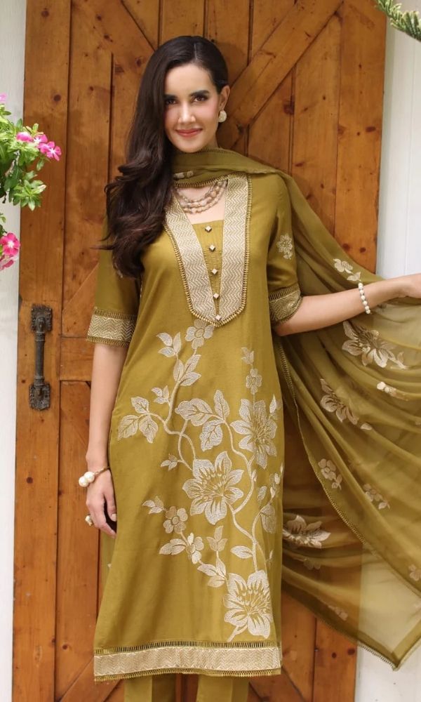 Lawn 3pc unstitched embroidered summer collection suit