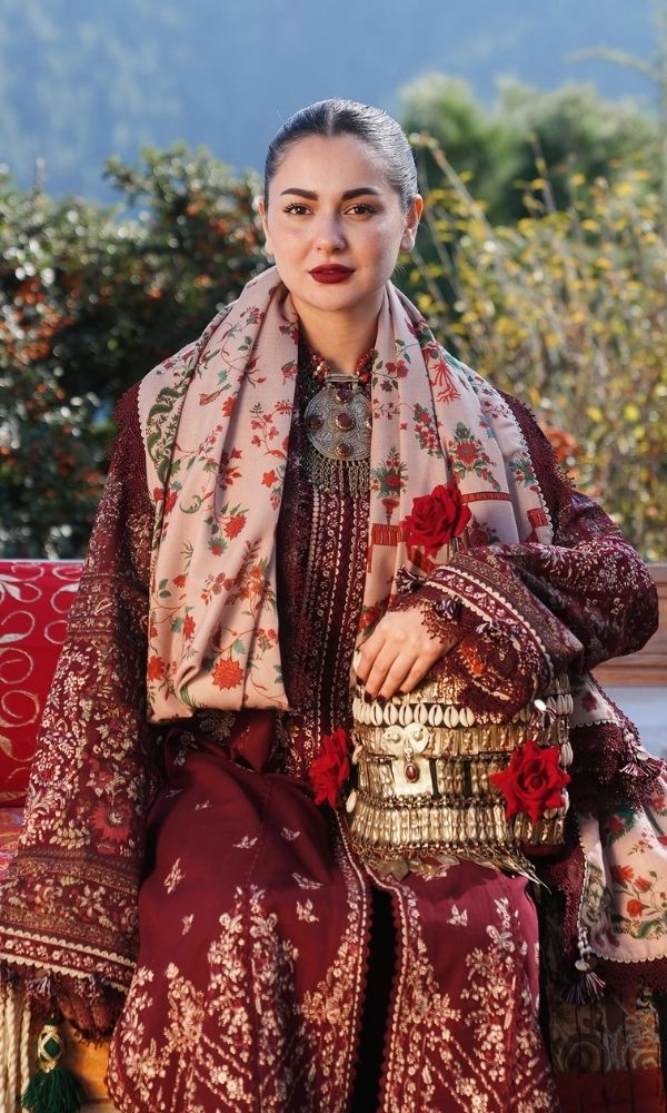 Dhanak 3pc unstitched embroidered winter collection suit