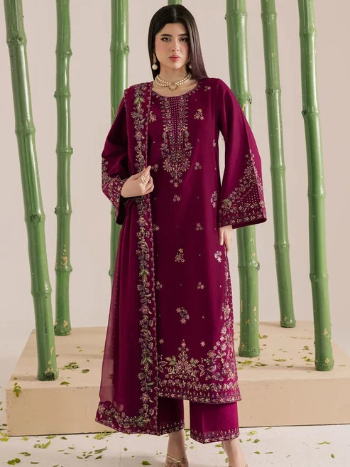 3-Piece Unstitched Printed Lawn Suit