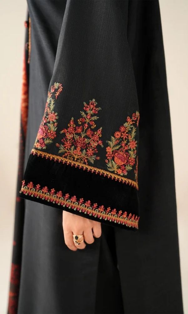 Dhanak 3pc unstitched embroidered winter collection