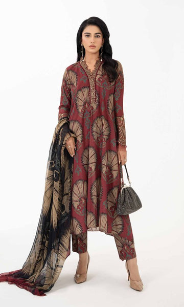 Lawn 3pc unstitched digital printed suit