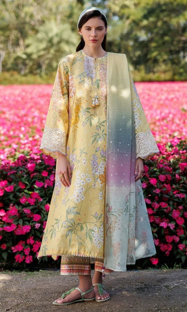 Lawn 3pc usntitched digital printed suit
