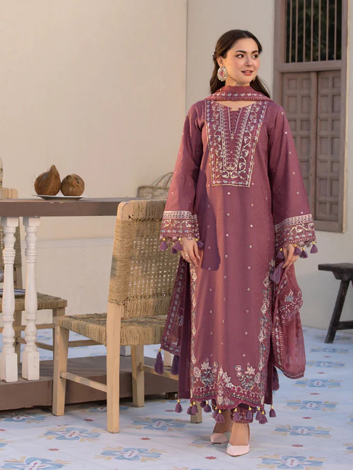 Lawn 3pc unstitched embroiered summer collection article